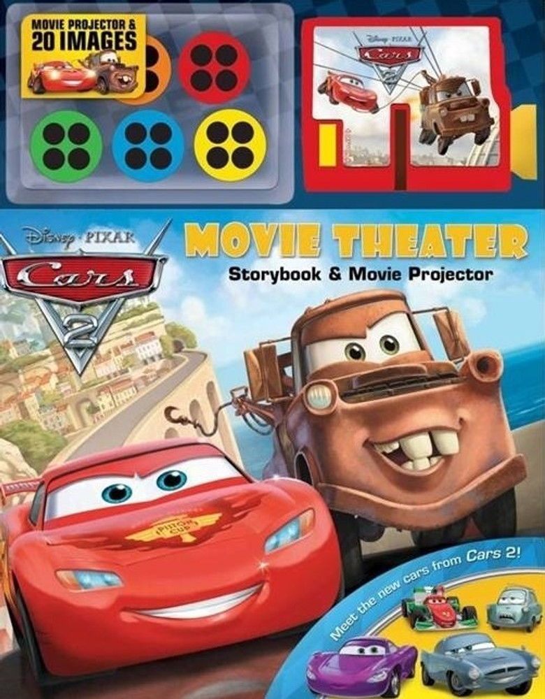 Disney Pixar Cars 2 Movie Theater Storybook and Movie Projector