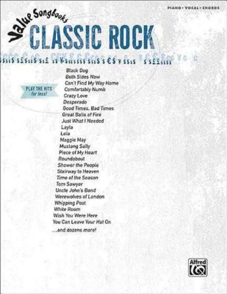 Value Songbooks Series -- Classic Rock: Piano/Vocal/Chords: Buy