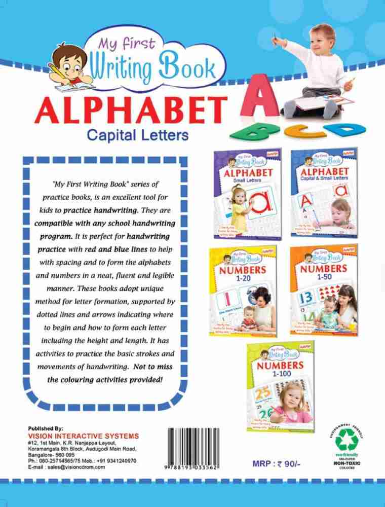 My First Writing Book - Alphabet Capital Letters: Buy My First