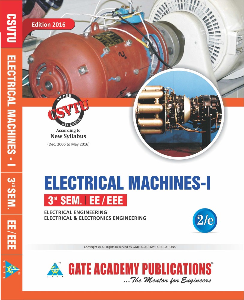 Electrical Machine - 1: Buy Electrical Machine - 1 by GATE ACADEMY TEAM at  Low Price in India | Flipkart.com