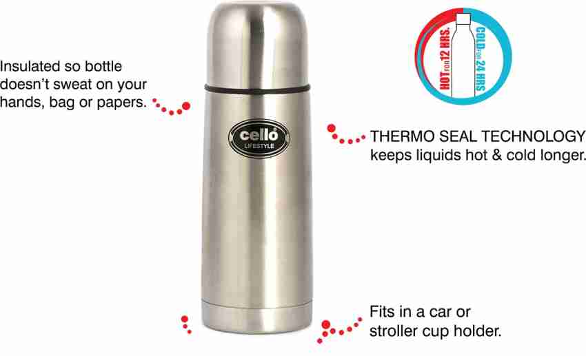 Cello 500ml Vacuum Insulated SS Tea Flask