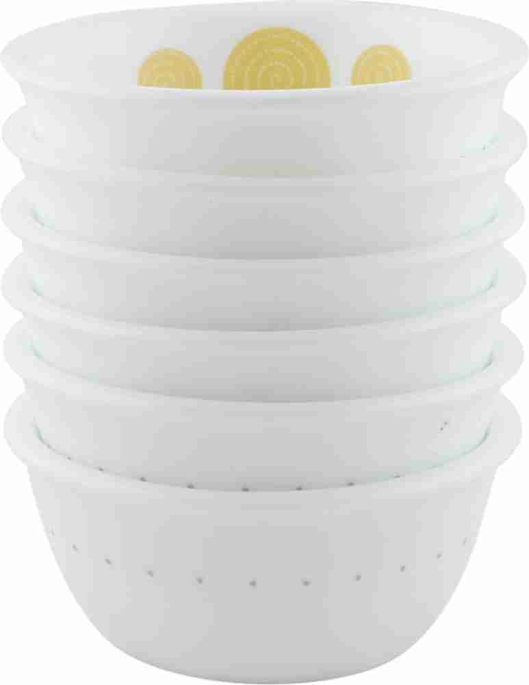 CORELLE Glass Vegetable Bowl India Collection spiral katori set