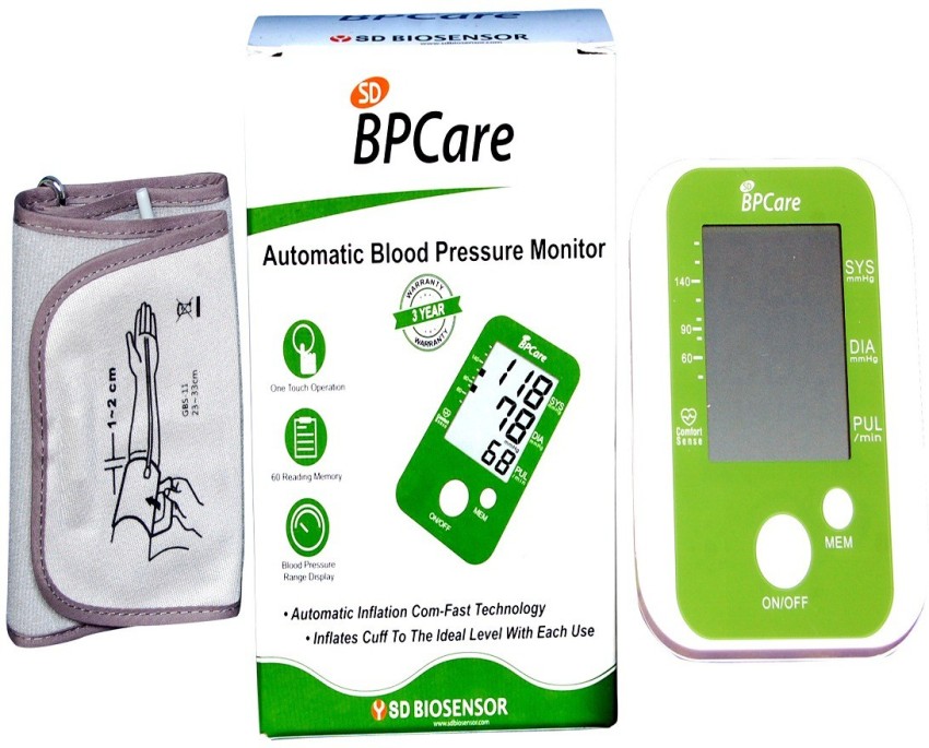 STANDARD BPCare Plus (AS-35K) Automatic Digital Blood Pressure Monitoring  Machine & with Mentor Sugar Check Glucometer Bp Monitor - STANDARD 