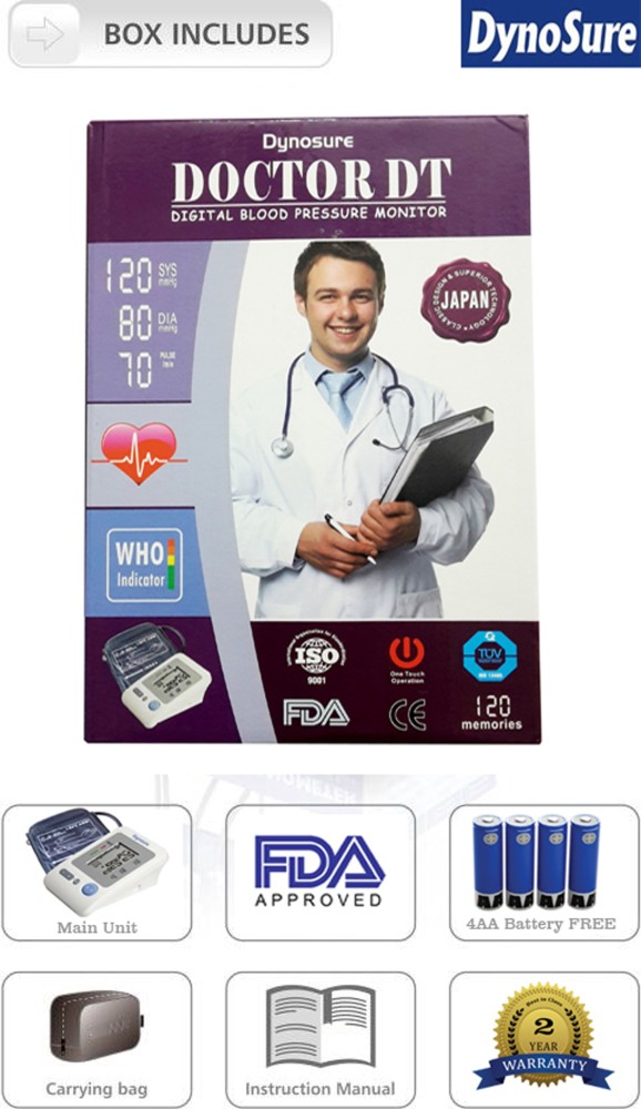 Digital Blood Pressure Monitor with Memory Function - FDA Approved