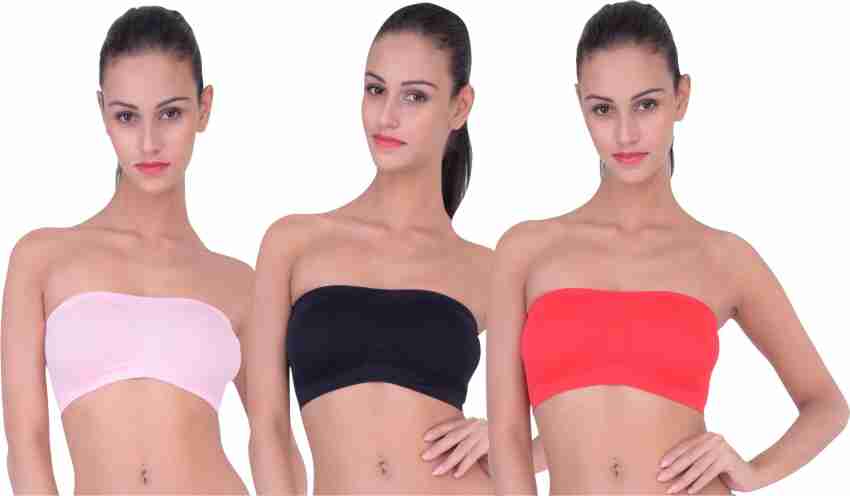 Piftif non padded seamless strapless Women Bandeau/Tube Non Padded