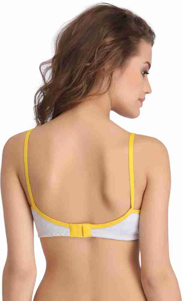 Buy Supportz Non-Padded Non-Wired Full Cup T-shirt Bra in Grey- Cotton Rich  Online India, Best Prices, COD - Clovia - BR2101P01