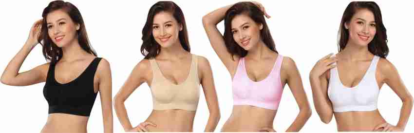 Piftif Women Sports Non Padded Bra - Buy Multicolor Piftif Women Sports Non  Padded Bra Online at Best Prices in India