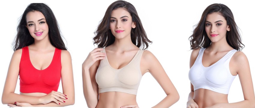 Buy PIFTIF SPORTS BRA YELLOW WHITE at