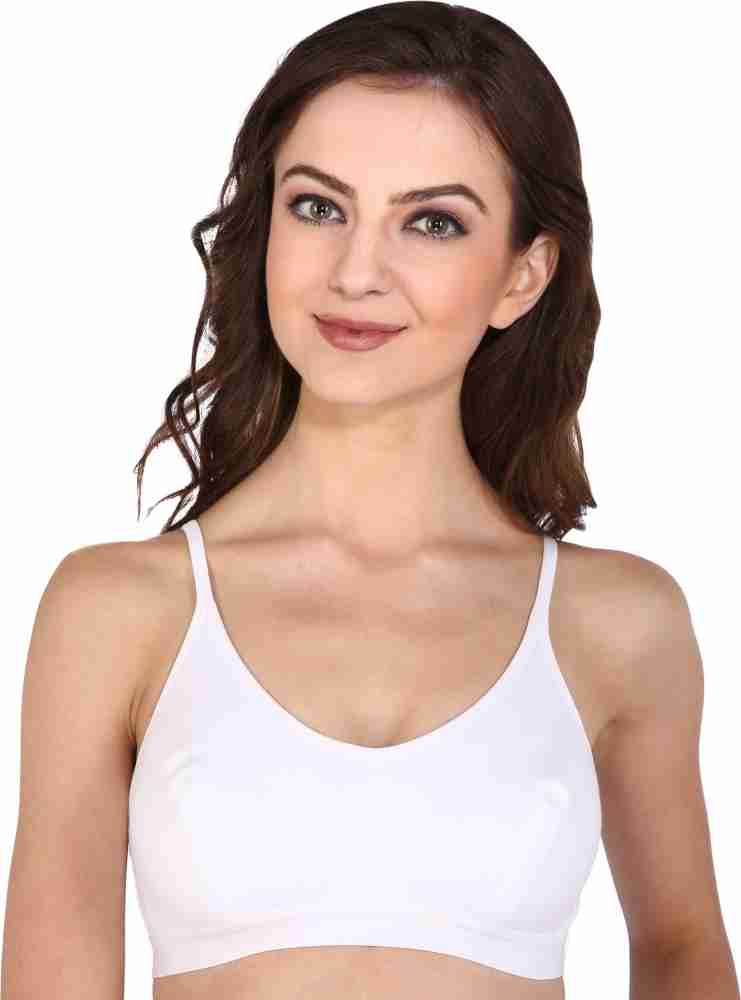 Buy White BRALUX Women Sports Non Padded Bra Online at Best Prices in India