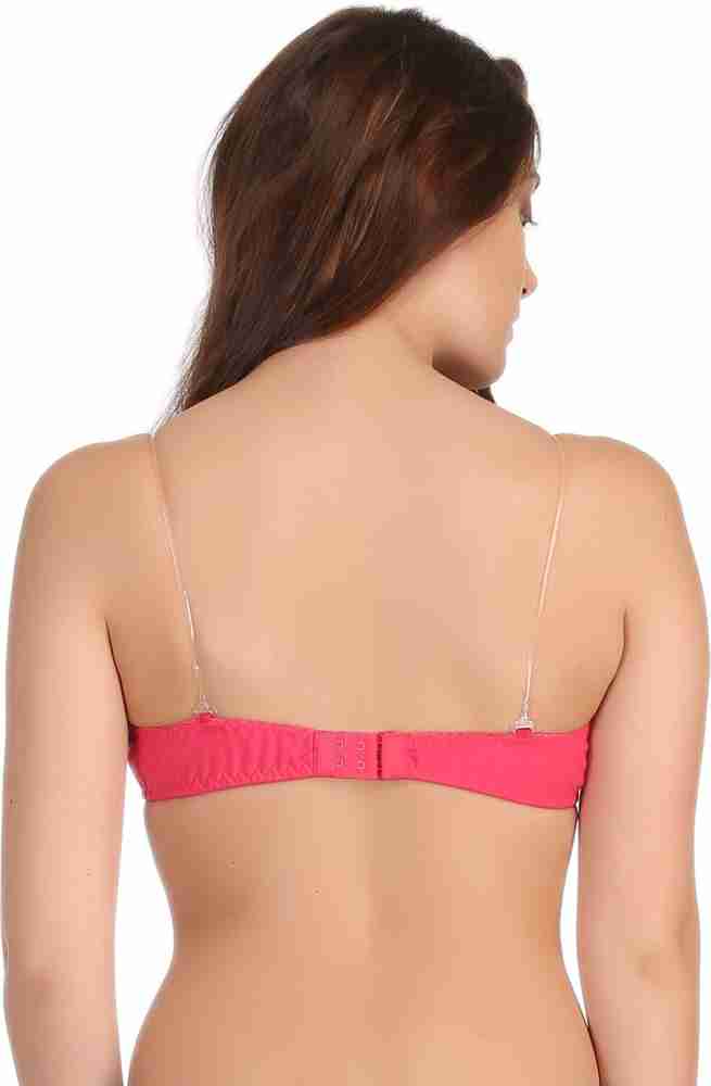 Buy Clovia Pack Of 2 Non-Padded Wirefree Tube Bra With Detachable  Transparent Straps - Multi-Color Online