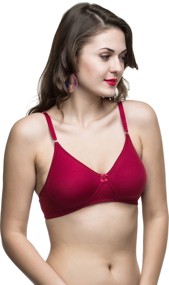 COLLEGE GIRL Women Full Coverage Bra - Buy Maroon COLLEGE GIRL Women Full  Coverage Bra Online at Best Prices in India