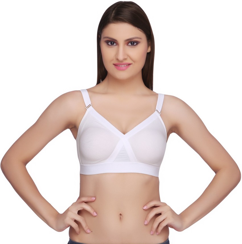 Buy Planet Inner Women White Cotton T-Shirt Bra (44C size) Online at Best  Prices in India - JioMart.