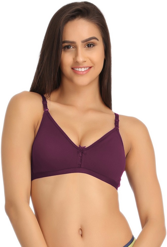 Buy Clovia Pack of 2 Non Padded Cotton Minimizer Bra - Multi