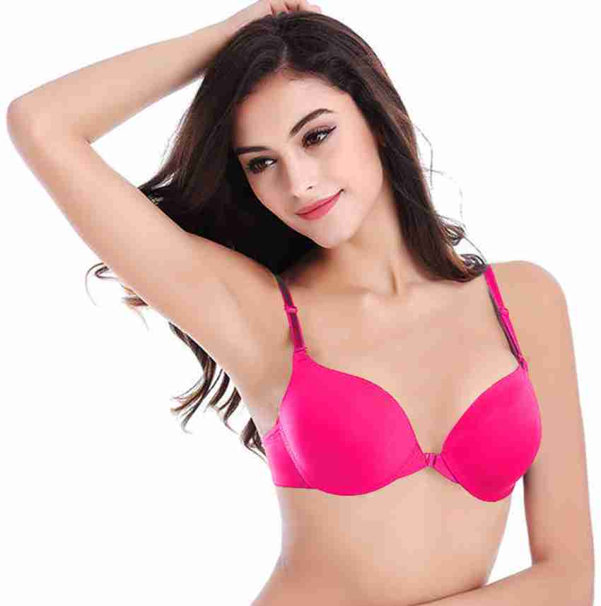 Buy PrettyCat Perfect Front Closure Padded Bra Pink Online