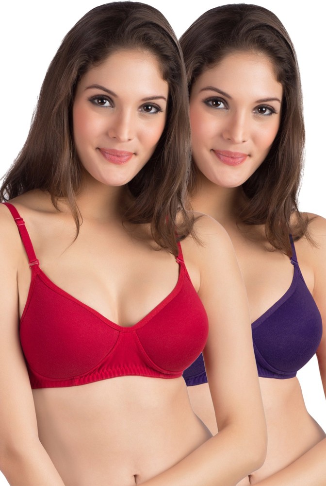 Buy Comfy Creation Women and Girls Cotton Blend Non Padded B Cup Double  Tani RGB Bra Set Pack of-3 Online In India At Discounted Prices
