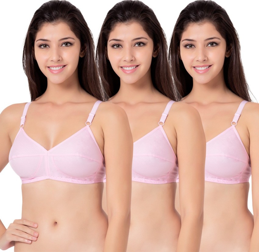 Buy Souminie Double Layered Non-Wired Full Coverage Minimiser - Pink at  Rs.319 online