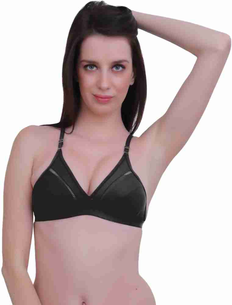 JSR Paris Beauty Pro Women Full Coverage Non Padded Bra - Buy Black JSR  Paris Beauty Pro Women Full Coverage Non Padded Bra Online at Best Prices  in India