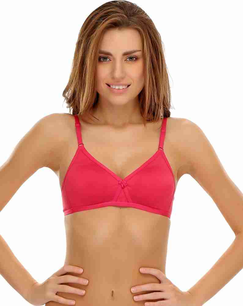 Clovia Cotton Rich T Shirt Bra With Cross-Over Moulded Cups In