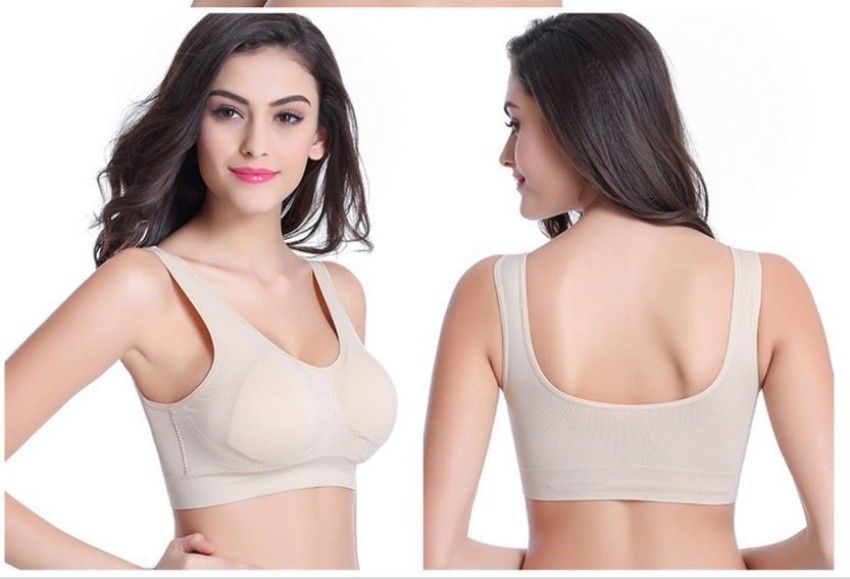 Buy PIFTIF 6 STRAPS bra for women YELLOW SKIN BLACK WHITE at