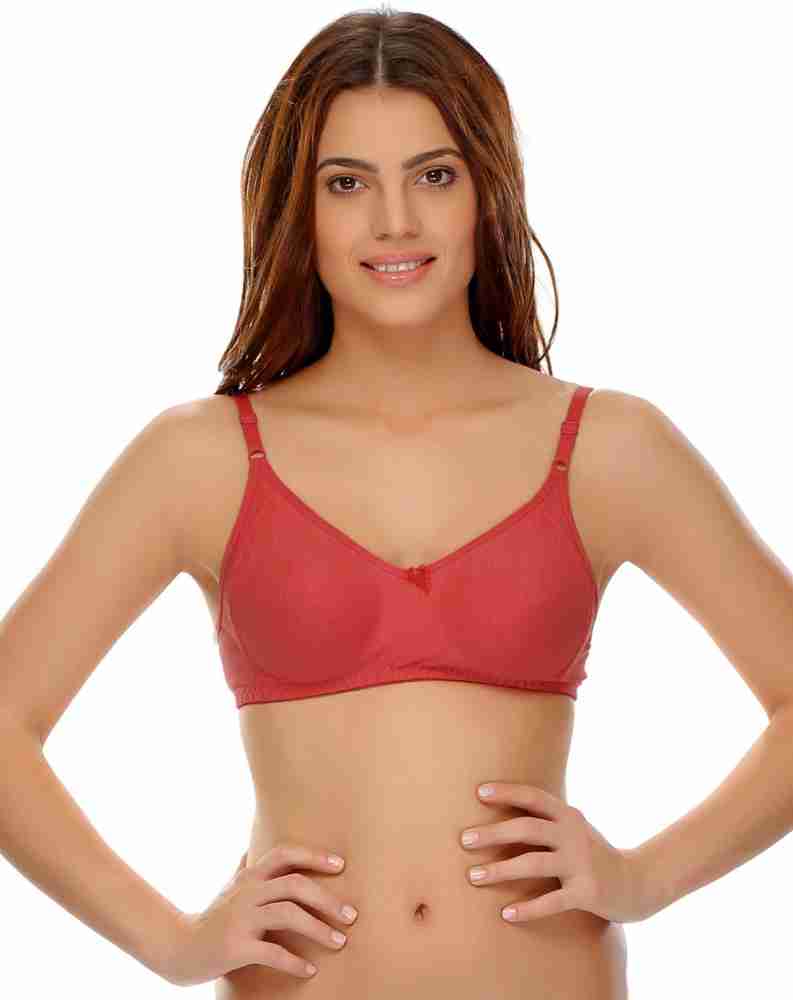 Clovia Clovia Pack Of 2 Non Padded Wirefree Bra In Poly Cotton & Lace Women  T-Shirt Non Padded Bra - Buy Multicolor Clovia Clovia Pack Of 2 Non Padded  Wirefree Bra In
