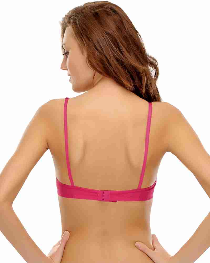 Cotton Rich Non-padded Full Support Bra In Pink, Bras :: All Bras Online  Lingerie Shopping: Clovia
