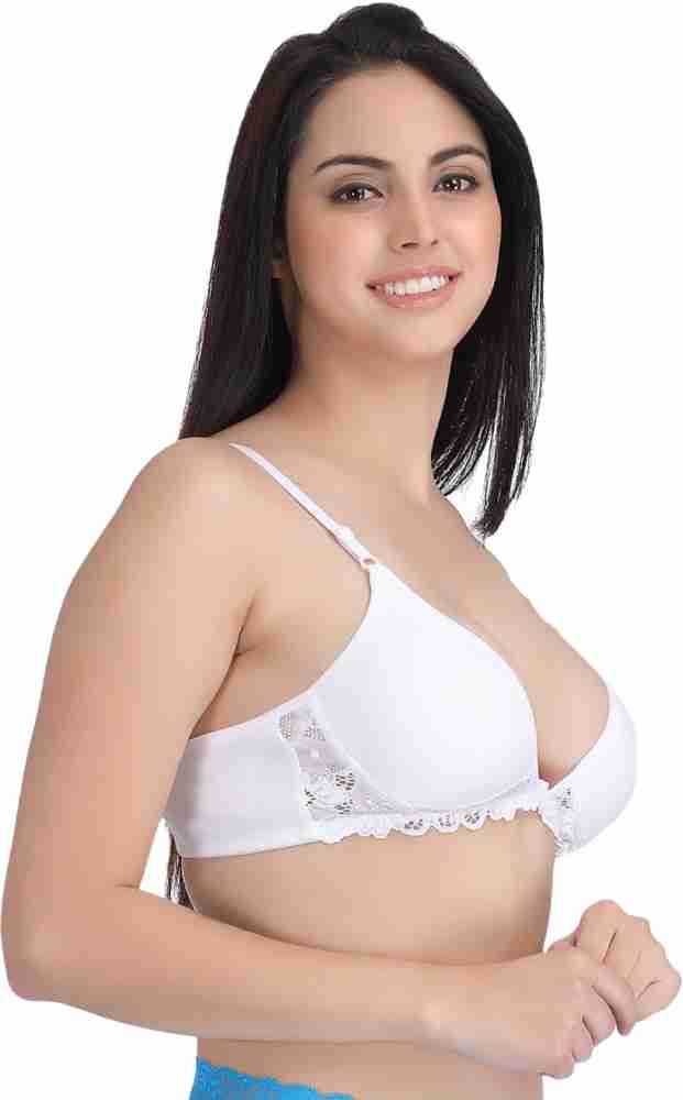 Cotton Rich Non Padded Front Open Plunge Bra
