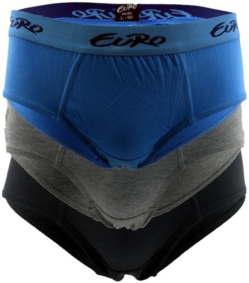 6% OFF on Euro Pack of 5 Multicolour Micra Brief / Mens Underwear