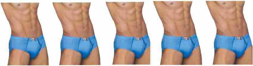 Buy Rupa Men's Cotton Briefs (Pack of 5) (FL  EXP-CF/GM/BC/MN/CO_PO5_90_Off-White_L)(Colors and Prints May Vary) at