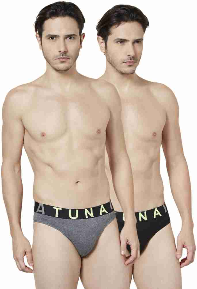 Buy Pepe Jeans London Grey Cotton Solid Briefs for Men Online