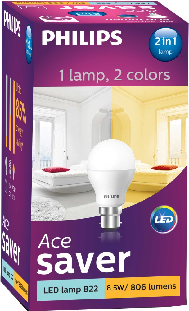 Philips 8.5 w led deals bulb price