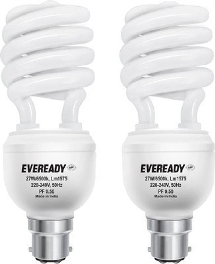 EVEREADY 27 W Standard B22 CFL Bulb Price in India Buy EVEREADY 27 W Standard B22 CFL Bulb online at Flipkart