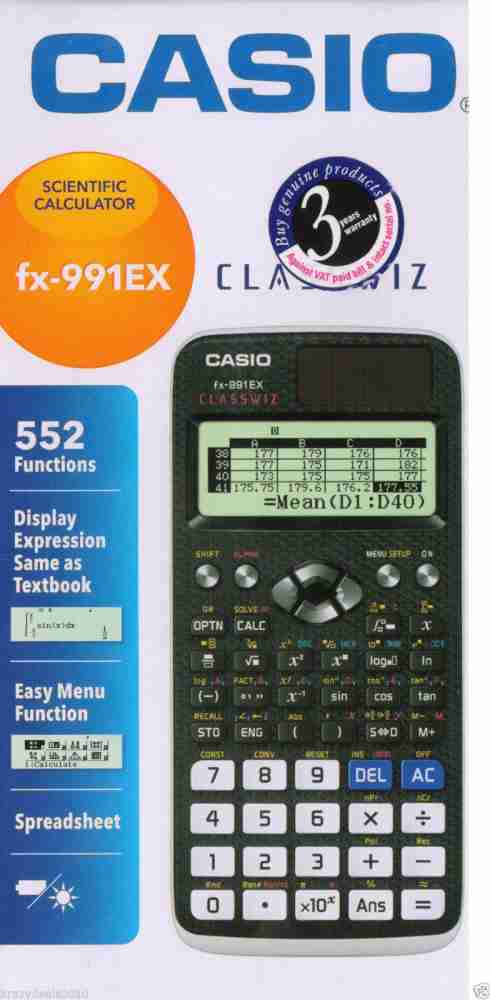 Casio fx991ex outlet classwiz