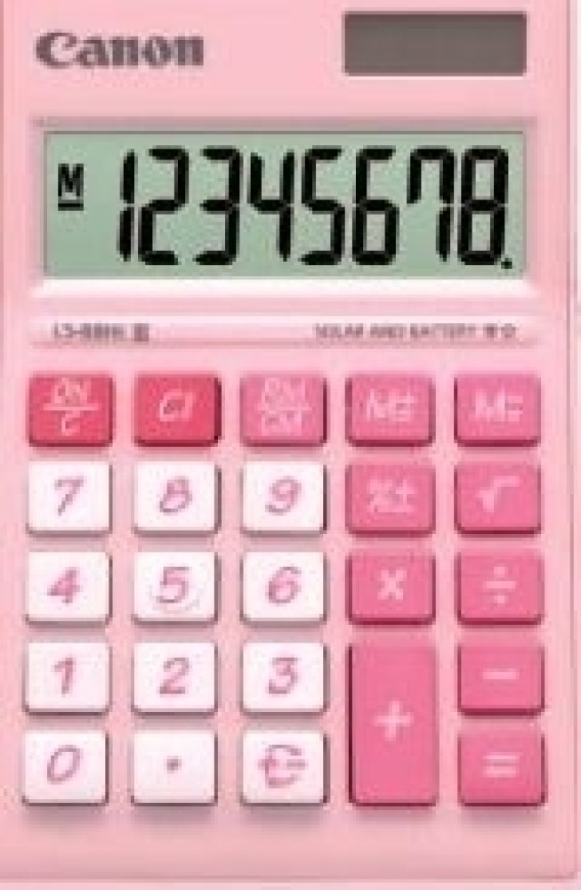 Calculator in online pink