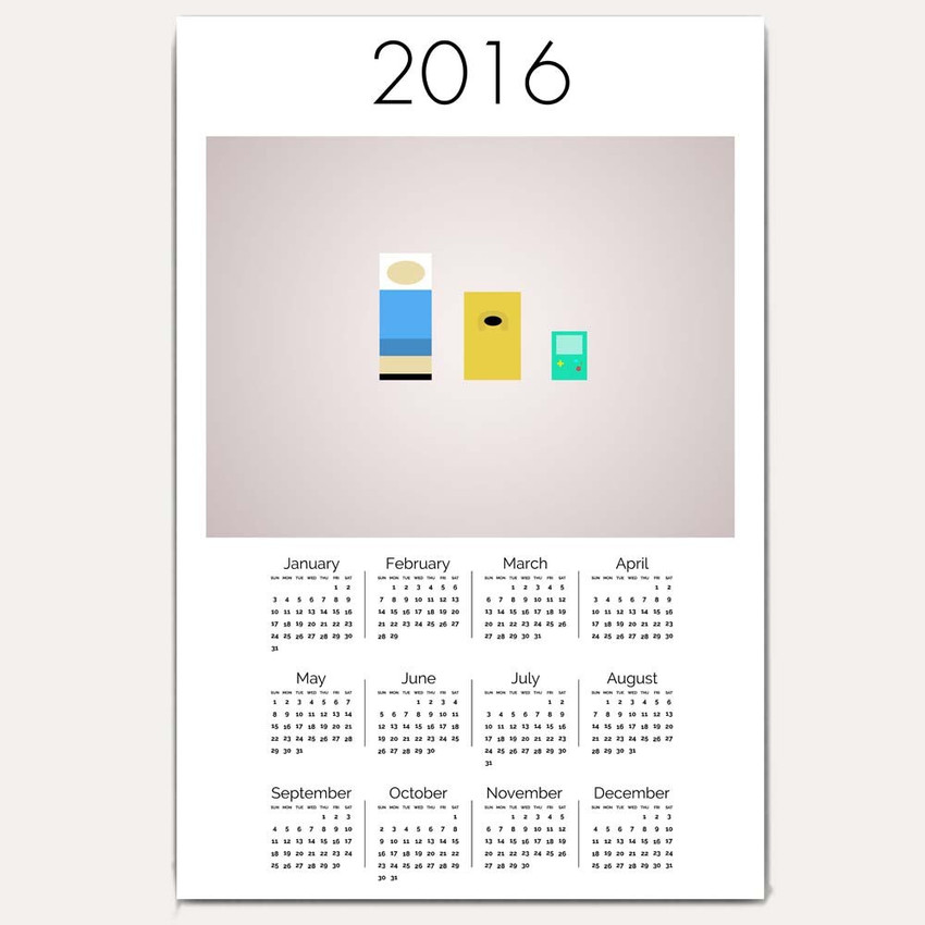 Hawtskin Adventure Time Minimal 2241 wall calendar 2016 Wall Calendar Price  in India - Buy Hawtskin Adventure Time Minimal 2241 wall calendar 2016 Wall  Calendar online at Flipkart.com