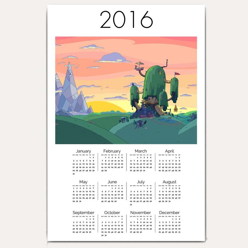 Hawtskin Adventure Time 2240 wall calendar 2016 Wall Calendar Price in  India - Buy Hawtskin Adventure Time 2240 wall calendar 2016 Wall Calendar  online at Flipkart.com