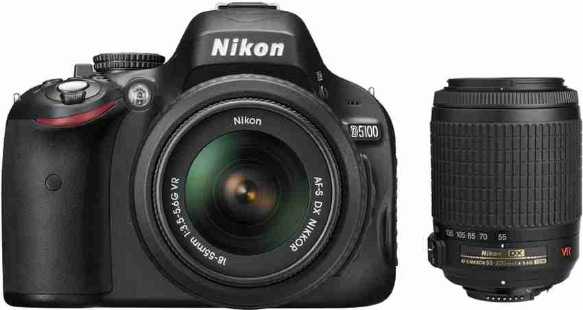 NIKON D5100 (with AF-S 18 - 55 mm VR Kit + Nikon AF-S DX VR Zoom 