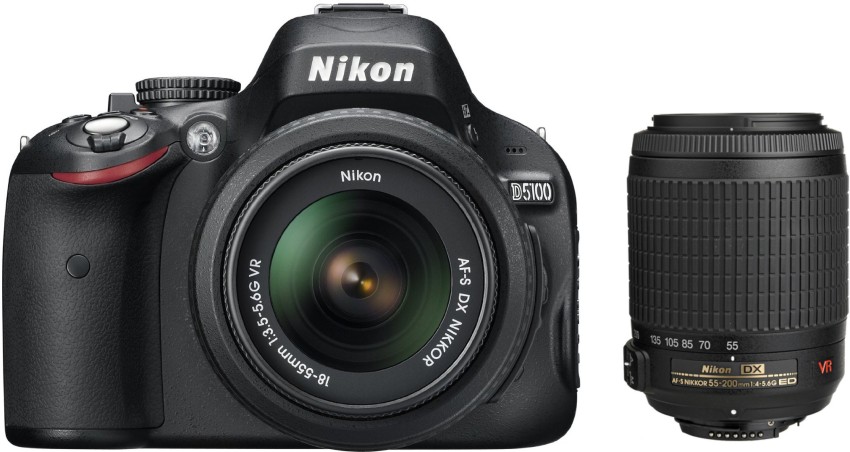 NIKON D5100 (with AF-S 18 - 55 mm VR Kit + Nikon AF-S DX VR Zoom