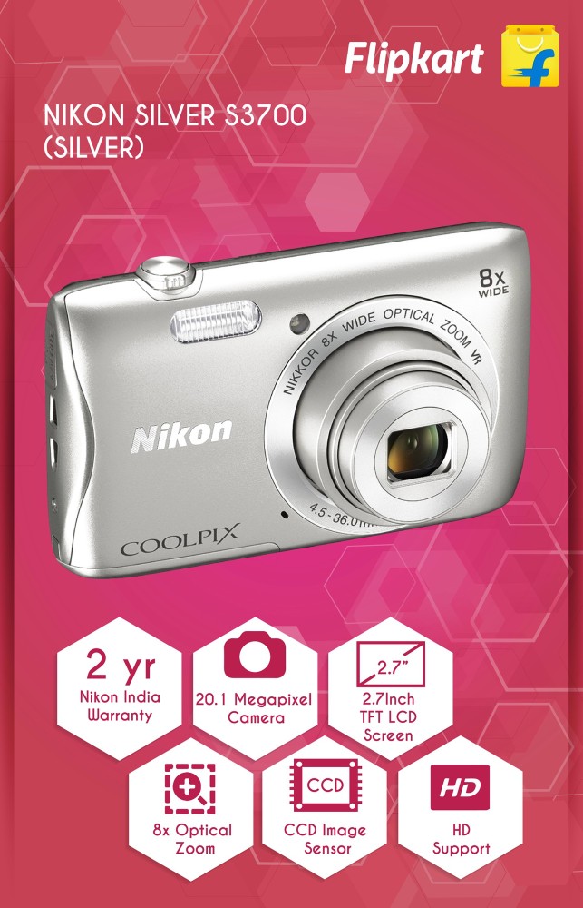 Flipkart.com | Buy NIKON S3700 Coolpix Camera Mirrorless Camera