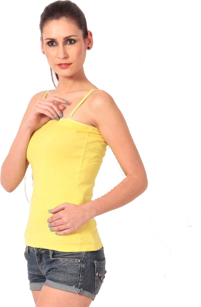 Friskers Yellow Cotton Camisole