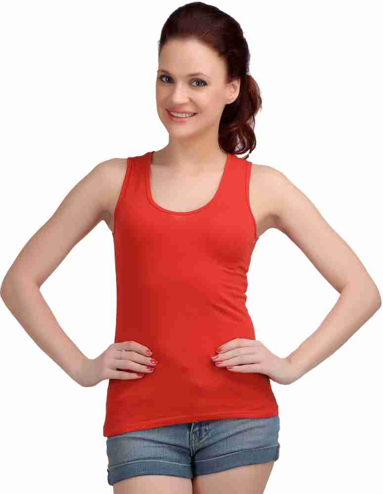 SONA Women Camisole - Buy Carrot.Red SONA Women Camisole Online at