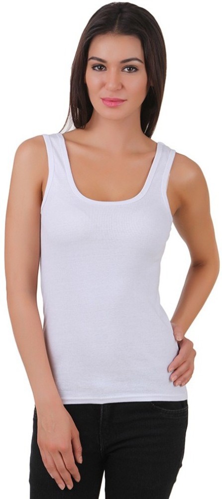 KIDLEY Women Tank Top/Vest - Buy White KIDLEY Women Tank Top/Vest Online at  Best Prices in India