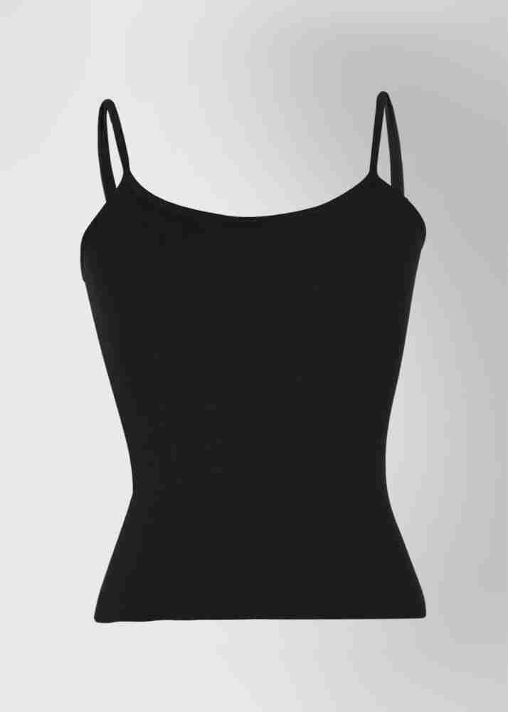 Buy online Black Cotton Tank Top from western wear for Women by Friskers  for ₹329 at 33% off