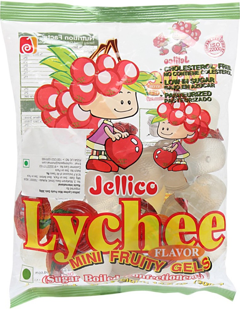 Jellico Mini Fruity Gels Lychee Jelly Beans Price in India - Buy