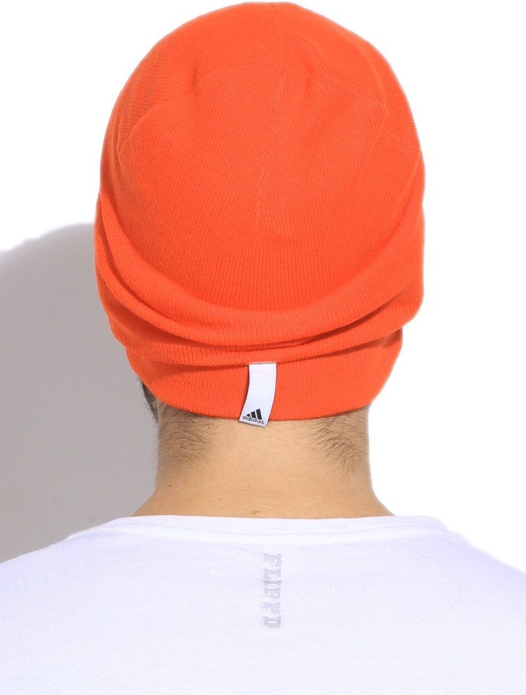 Orange cheap adidas beanie