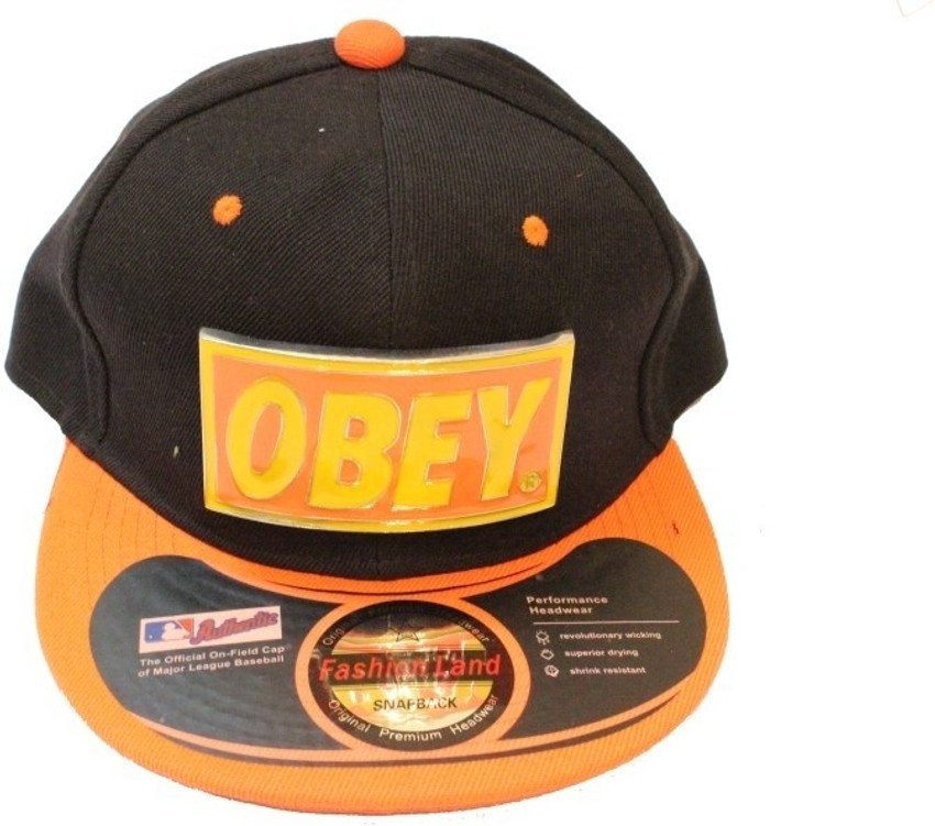 Obey Solid Sports Regular Cap Cap Buy Black Orange Obey Solid Sports Regular Cap Cap Online at Best Prices in India Flipkart