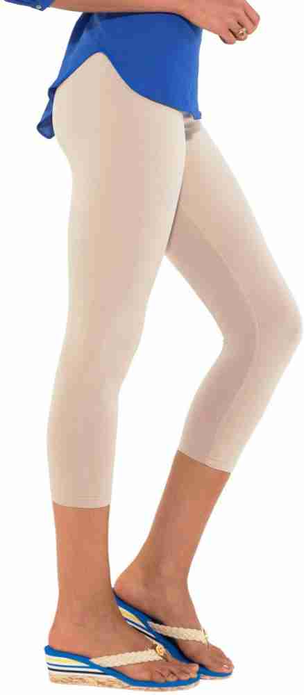 Buy NGT (Beige) 3/4 Length Solid Cotton Capri Lower For Women (2XL) Online  at Best Prices in India - JioMart.