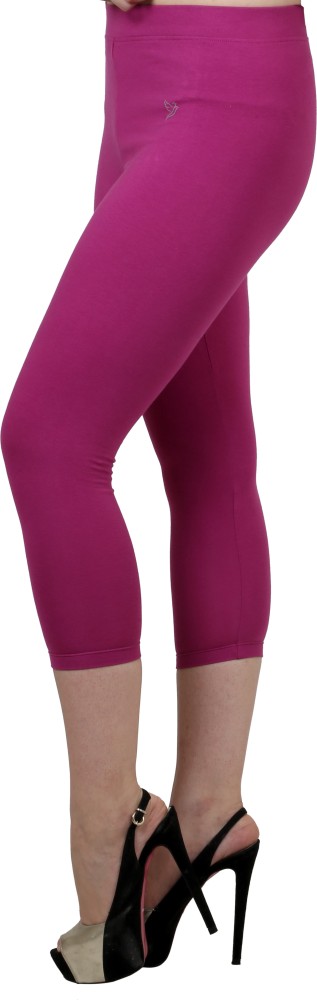 TWIN BIRDS Women Purple Capri - Buy Fuchsia Violet TWIN BIRDS Women Purple  Capri Online at Best Prices in India