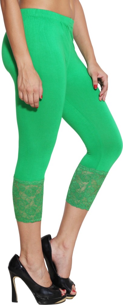 Buy Parrot Green Leggings for Women by LGC Online