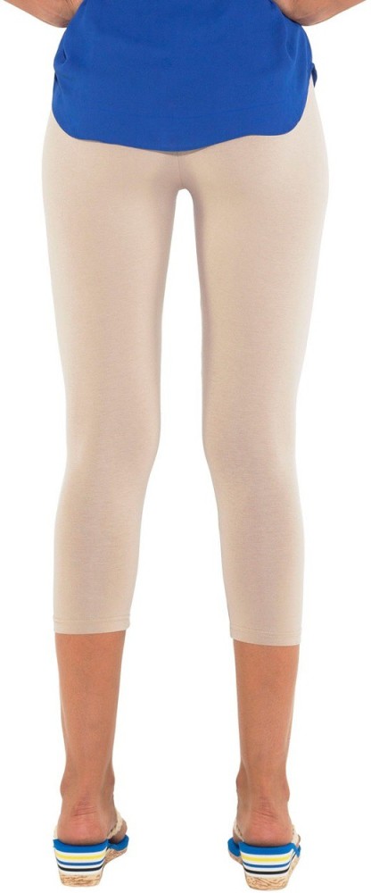 Mid Waist White Women's Essential Capri Leggings / 3/4th Calf Length legging,  Slim Fit at Rs 100 in New Delhi