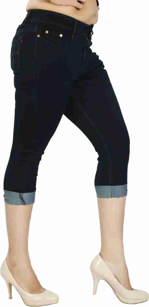 FCK-3 Women Denim Capri - Buy FCK-3 Women Denim Capri Online at Best Prices  in India